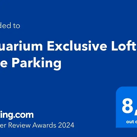 Aquarium Exclusive Loft - Private Parking Appartement *